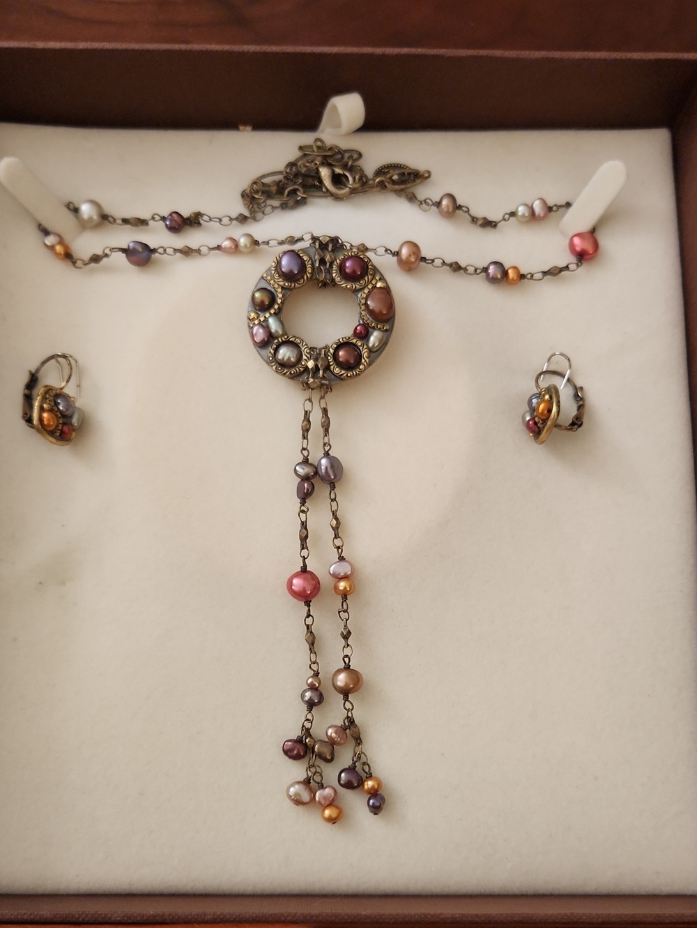 Vintage Michal Golan Necklace And Earings Set